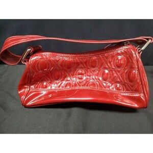 Xoxo Red Faux Patent Leather Logo Purse Shoulder Bag 90s Y2k Vintage